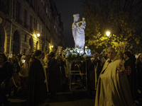 The procession of the Virgin Mary statue took place in Paris, France, on November 15, 2024. The return of the Virgin and Child starts with a...