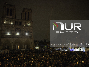 The procession of the Virgin Mary statue took place in Paris, France, on November 15, 2024. The return of the Virgin and Child starts with a...