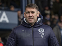 Stockport County F.C. manager Dave Challinor is present during the Sky Bet League 1 match between Stockport County and Wrexham at the Edgele...