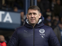 Stockport County F.C. manager Dave Challinor is present during the Sky Bet League 1 match between Stockport County and Wrexham at the Edgele...