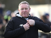 Darlington Manager Steve Watson is present during the Isuzu FA Trophy Second round match between Darlington and Buxton at Blackwell Meadows...