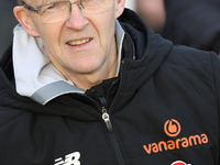 Darlington Assistant Manager Terry Mitchell is present during the Isuzu FA Trophy Second round match between Darlington and Buxton at Blackw...