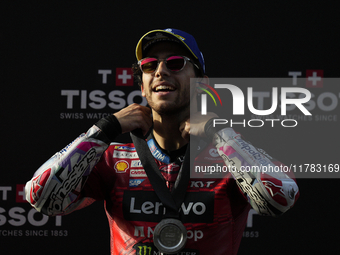 Enea Bastianini (23) of Italy and Ducati Lenovo Team during the sprint of the Motul Solidarity Grand Prix of Barcelona at Circuit de Barcelo...