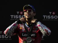 Enea Bastianini (23) of Italy and Ducati Lenovo Team during the sprint of the Motul Solidarity Grand Prix of Barcelona at Circuit de Barcelo...