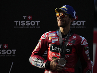 Enea Bastianini (23) of Italy and Ducati Lenovo Team during the sprint of the Motul Solidarity Grand Prix of Barcelona at Circuit de Barcelo...