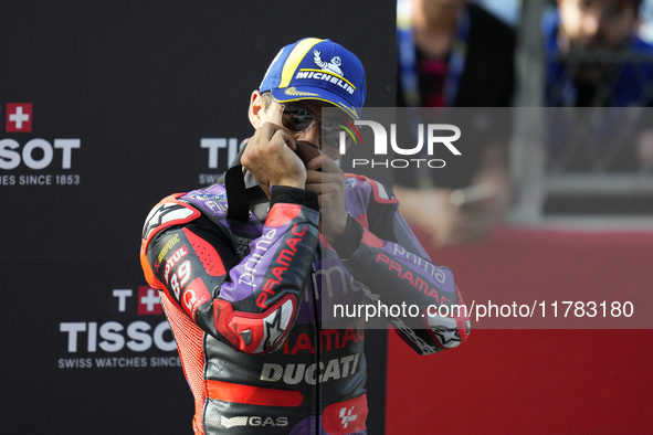 Jorge Martin (89) of Spain and Prima Pramac Racing Ducati during the sprint of the Motul Solidarity Grand Prix of Barcelona at Circuit de Ba...