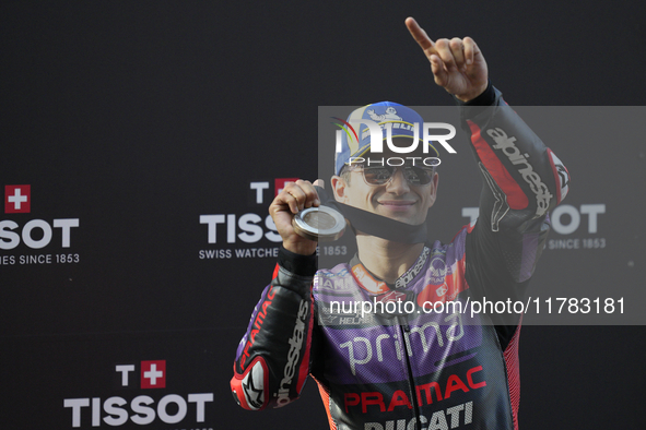 Jorge Martin (89) of Spain and Prima Pramac Racing Ducati during the sprint of the Motul Solidarity Grand Prix of Barcelona at Circuit de Ba...