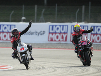 Aleix Espargaro (41) of Spain and Aprilia Racing during the sprint of the Motul Solidarity Grand Prix of Barcelona at Circuit de Barcelona-C...