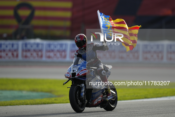 Raul Fernandez (25) of Spain and Trackhouse Racing during the sprint of the Motul Solidarity Grand Prix of Barcelona at Circuit de Barcelona...