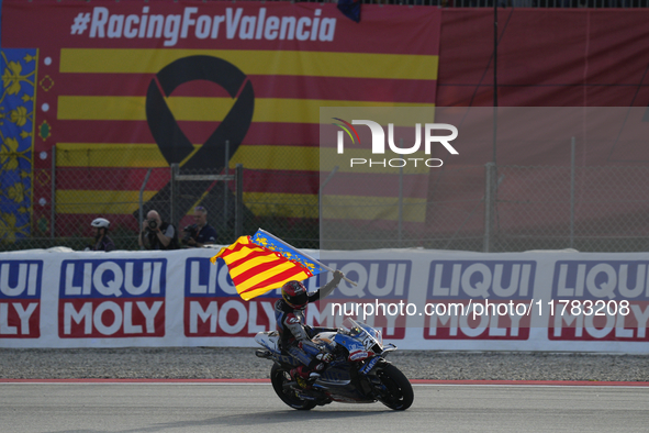 Raul Fernandez (25) of Spain and Trackhouse Racing during the sprint of the Motul Solidarity Grand Prix of Barcelona at Circuit de Barcelona...