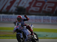 Marc Marquez (93) of Spain and Gresini Racing Moto GP Ducati during the sprint of the Motul Solidarity Grand Prix of Barcelona at Circuit de...