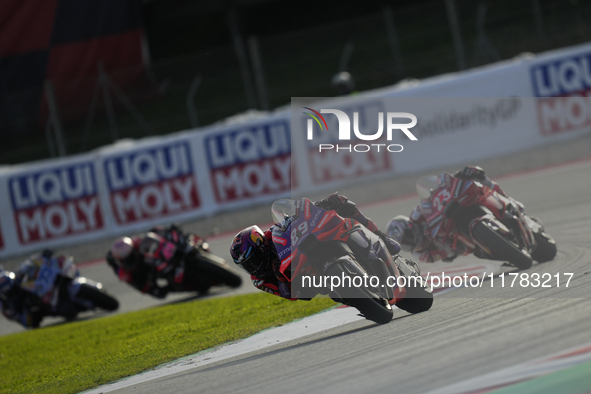 Jorge Martin (89) of Spain and Prima Pramac Racing Ducati during the sprint of the Motul Solidarity Grand Prix of Barcelona at Circuit de Ba...