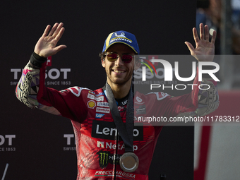 Enea Bastianini (23) of Italy and Ducati Lenovo Team during the sprint of the Motul Solidarity Grand Prix of Barcelona at Circuit de Barcelo...