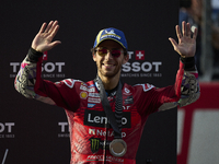 Enea Bastianini (23) of Italy and Ducati Lenovo Team during the sprint of the Motul Solidarity Grand Prix of Barcelona at Circuit de Barcelo...