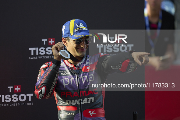 Jorge Martin (89) of Spain and Prima Pramac Racing Ducati during the sprint of the Motul Solidarity Grand Prix of Barcelona at Circuit de Ba...