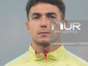 Martin Zubimendi of Spain  looks on during the Nations League Round 5 match between Denmark against Spain at Parken, Copenhagen, Denmark on...