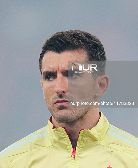 Daniel Vivian of Spain  looks on during the Nations League Round 5 match between Denmark against Spain at Parken, Copenhagen, Denmark on Nov...