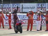 Jorge Martin (89) of Spain and Prima Pramac Racing Ducati during the sprint of the Motul Solidarity Grand Prix of Barcelona at Circuit de Ba...