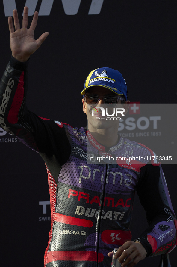 Jorge Martin (89) of Spain and Prima Pramac Racing Ducati during the sprint of the Motul Solidarity Grand Prix of Barcelona at Circuit de Ba...