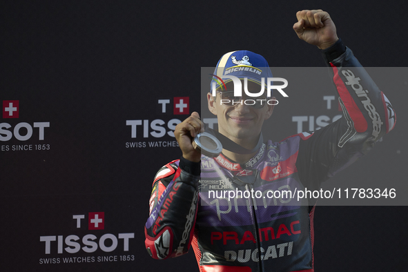 Jorge Martin (89) of Spain and Prima Pramac Racing Ducati during the sprint of the Motul Solidarity Grand Prix of Barcelona at Circuit de Ba...