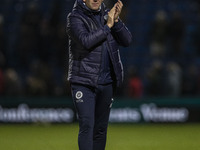 Stockport County F.C. manager Dave Challinor celebrates at full time during the Sky Bet League 1 match between Stockport County and Wrexham...