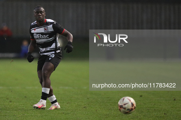 Cedric Main of Darlington participates in the Isuzu FA Trophy Second round match between Darlington and Buxton at Blackwell Meadows in Darli...