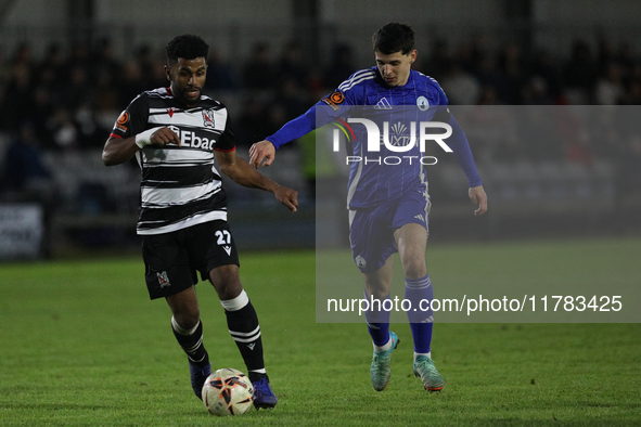 Ali Al-Shabeeb of Darlington participates in the Isuzu FA Trophy Second round match between Darlington and Buxton at Blackwell Meadows in Da...