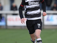 Will Flint of Darlington participates in the Isuzu FA Trophy Second round match between Darlington and Buxton at Blackwell Meadows in Darlin...