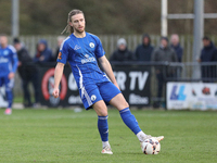 Kieran Burton of Buxton participates in the Isuzu FA Trophy Second round match between Darlington and Buxton at Blackwell Meadows in Darling...