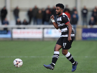 Ali Al-Shabeeb of Darlington participates in the Isuzu FA Trophy Second round match between Darlington and Buxton at Blackwell Meadows in Da...