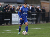 Connor Kirby of Buxton participates in the Isuzu FA Trophy Second round match between Darlington and Buxton at Blackwell Meadows in Darlingt...