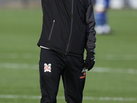 Darlington Assistant Manager Terry Mitchell is present during the Isuzu FA Trophy Second round match between Darlington and Buxton at Blackw...