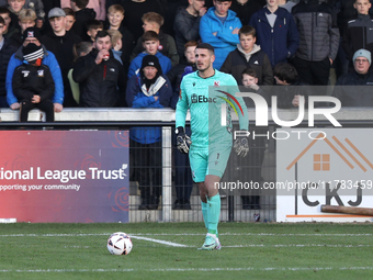 Pete Jameson of Darlington participates in the Isuzu FA Trophy Second round match between Darlington and Buxton at Blackwell Meadows in Darl...