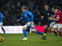 Will Collar, number 14 of Stockport County F.C., is in possession of the ball during the Sky Bet League 1 match between Stockport County and...