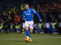 Ryan Rydel #23 of Stockport County F.C. participates in the Sky Bet League 1 match between Stockport County and Wrexham at the Edgeley Park...