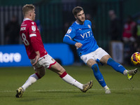 During the Sky Bet League 1 match between Stockport County and Wrexham at the Edgeley Park Stadium in Stockport, England, on November 16, 20...