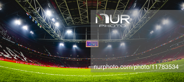 The stadium overview during the match between the Netherlands and Hungary at the Johan Cruijff ArenA for the UEFA Nations League - League A...