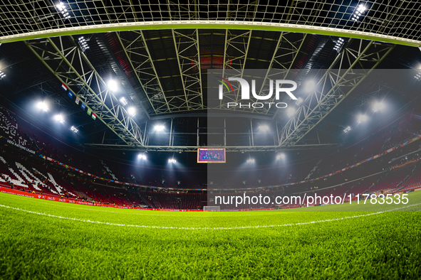 The stadium overview during the match between the Netherlands and Hungary at the Johan Cruijff ArenA for the UEFA Nations League - League A...