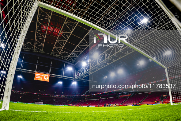 The stadium overview during the match between the Netherlands and Hungary at the Johan Cruijff ArenA for the UEFA Nations League - League A...