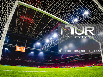 The stadium overview during the match between the Netherlands and Hungary at the Johan Cruijff ArenA for the UEFA Nations League - League A...