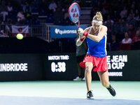 Marie Bouzkova  during Billie Jean King Cup Finals match Poland vs Czechia in Malaga Spain on 16 November 2024. (