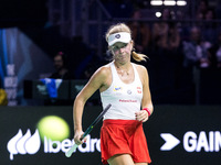 Magdalena Frech  during Billie Jean King Cup Finals match Poland vs Czechia in Malaga Spain on 16 November 2024. (