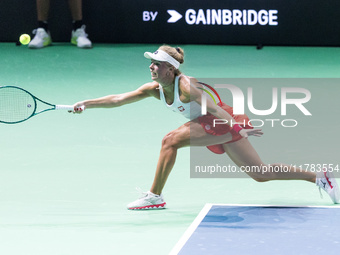 Magdalena Frech  during Billie Jean King Cup Finals match Poland vs Czechia in Malaga Spain on 16 November 2024. (