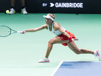 Magdalena Frech  during Billie Jean King Cup Finals match Poland vs Czechia in Malaga Spain on 16 November 2024. (