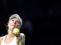 Magdalena Frech  during Billie Jean King Cup Finals match Poland vs Czechia in Malaga Spain on 16 November 2024. (