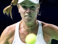 Magdalena Frech  during Billie Jean King Cup Finals match Poland vs Czechia in Malaga Spain on 16 November 2024. (