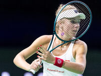 Magdalena Frech  during Billie Jean King Cup Finals match Poland vs Czechia in Malaga Spain on 16 November 2024. (