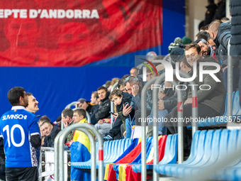 Moldova fans attend the UEFA Nations League 2024 - League phase - Matchday 4 match between Andorra and Moldova at Estadi Nacional d'Andorra...