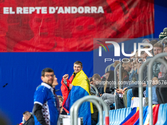 Moldova fans attend the UEFA Nations League 2024 - League phase - Matchday 4 match between Andorra and Moldova at Estadi Nacional d'Andorra...