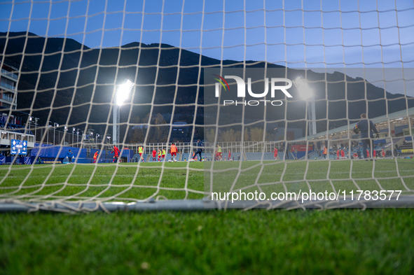 A general view inside the Estadio Nacional de Andorra La Vella is seen before the UEFA Nations League 2024 - League phase - Matchday 4 match...